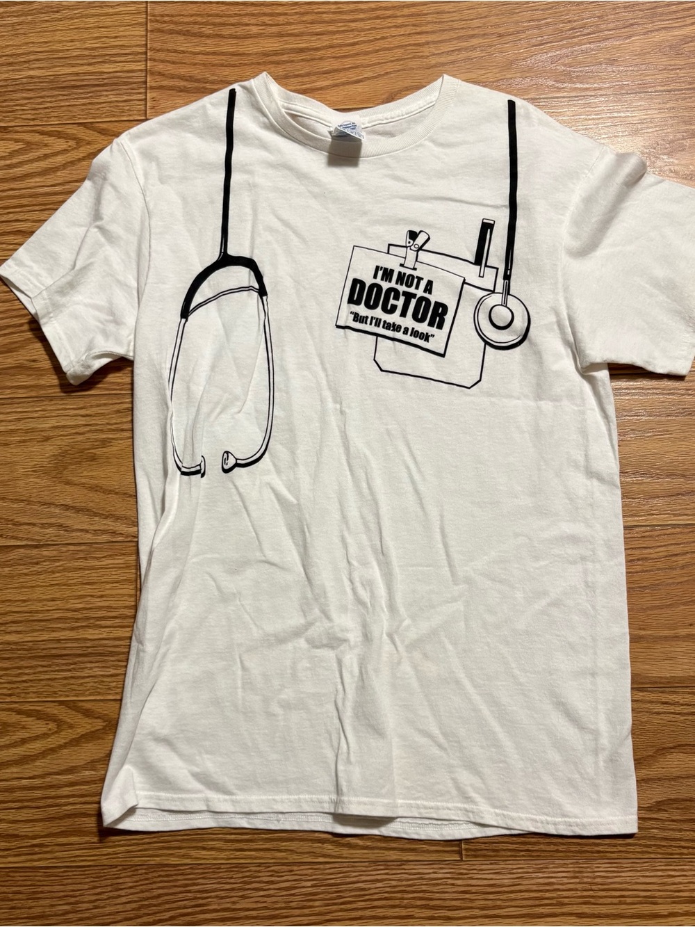 Vintage 90s Funny I’m Not A Doctor But I’ll Take A Look Shirt M Novelty
